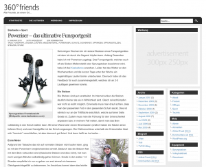 Bannerwerbung auf 360friends.de (klick vergrössern)